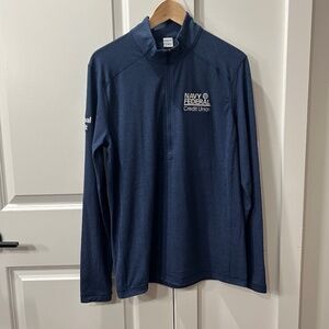 Navy Federal Credit Union (NFCU) Internal Audit Half Zip Fleece, Men's Sm, Navy